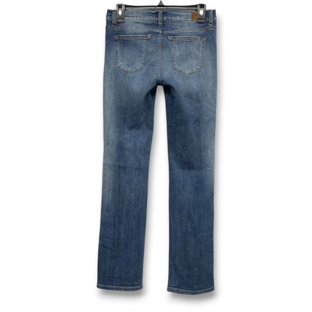 Judy Blue Cuffed Straight Leg Distressed Medium Wash Jeans Size 7/28 - Picture 6 of 12
